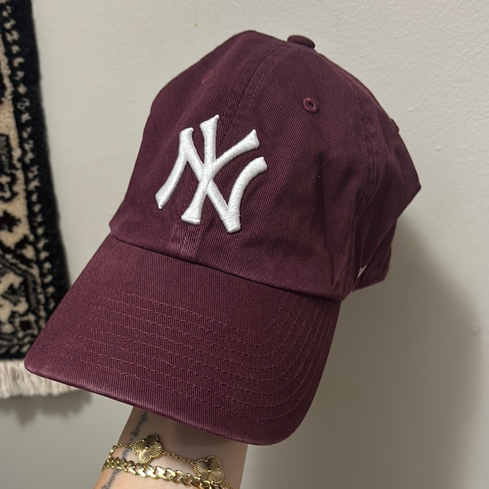 47 Brand Burgundy NY Cap